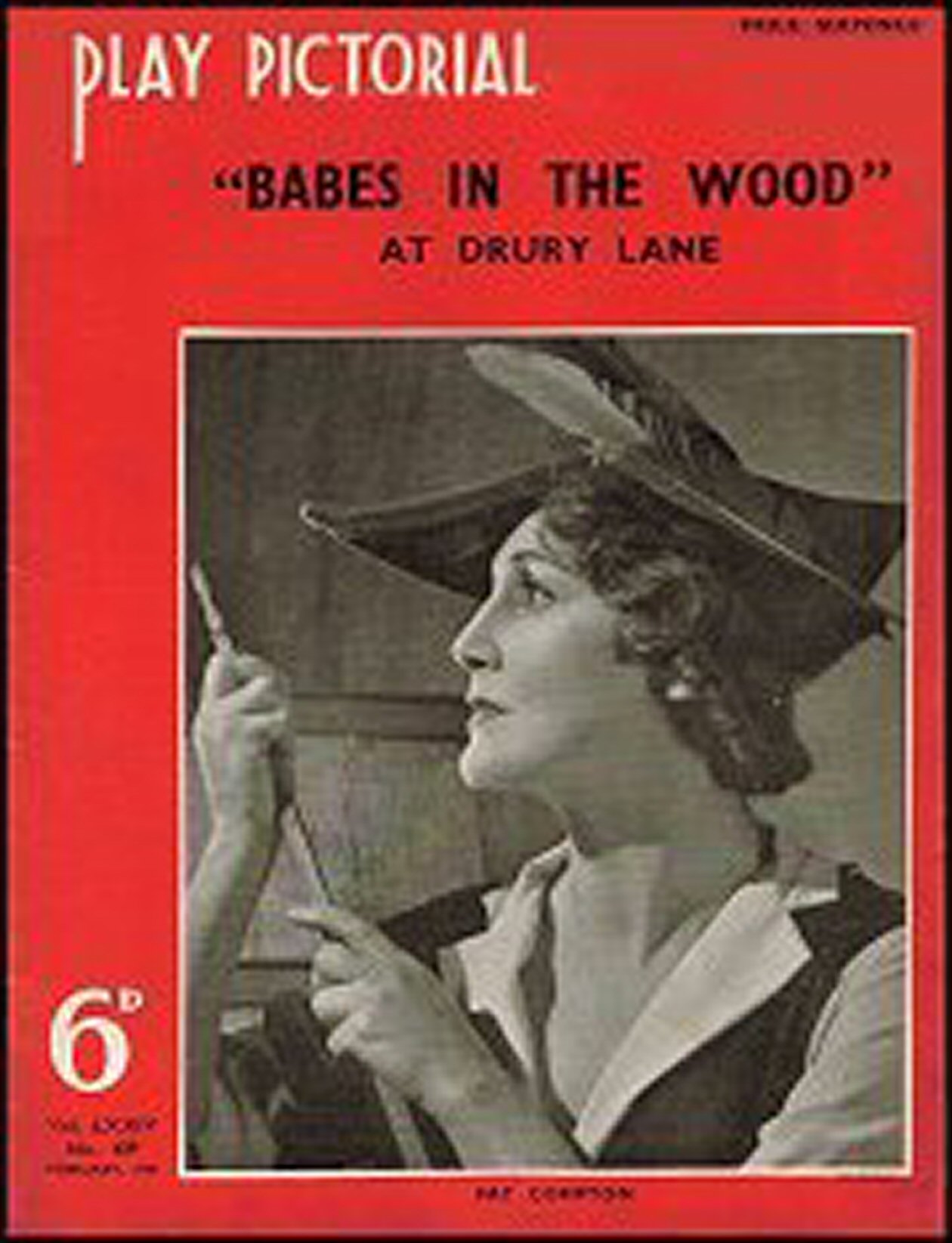 PLAY PICTORIAL magazine side cover Issue 439  February 1939