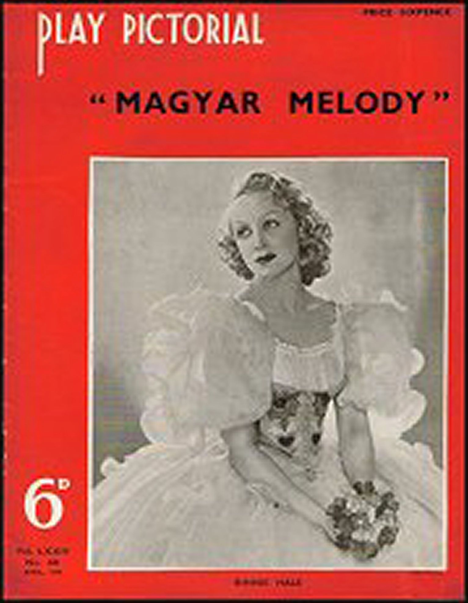 PLAY PICTORIAL magazine side cover Issue 441  April 1939