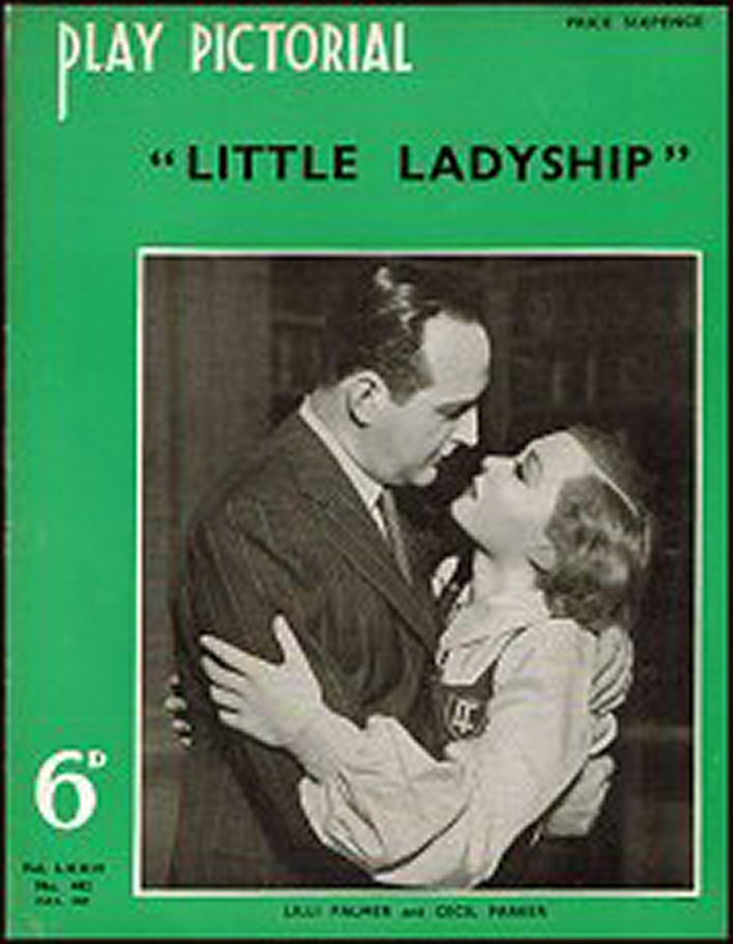 PLAY PICTORIAL magazine side cover Issue 442  May 1939