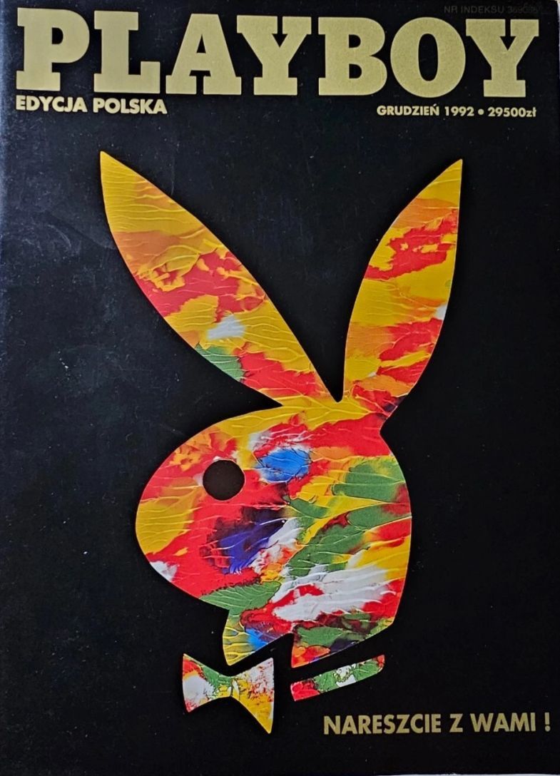 PLAYBOY POLAND magazine side cover Issue 1  December 1992