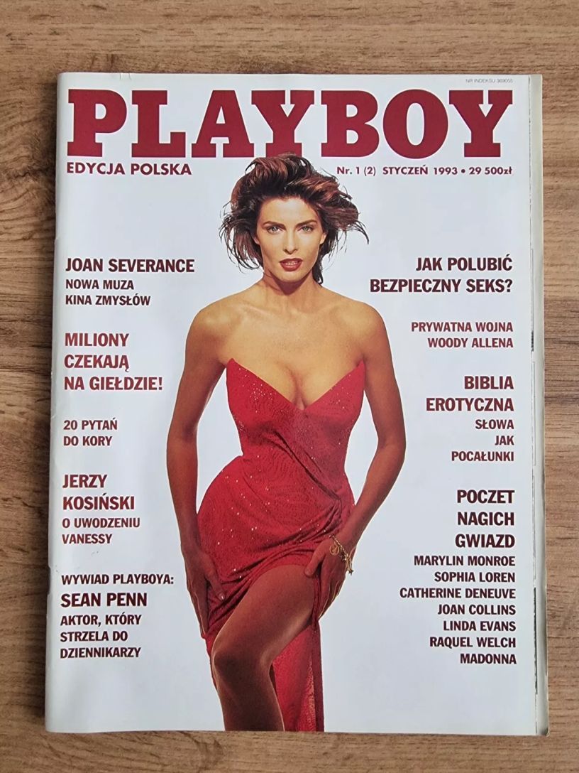 PLAYBOY POLAND magazine side cover  January 1993