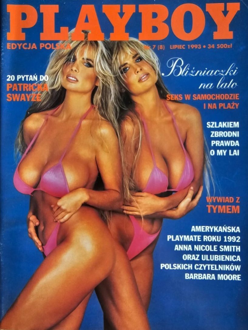 PLAYBOY POLAND magazine side cover  July 1993