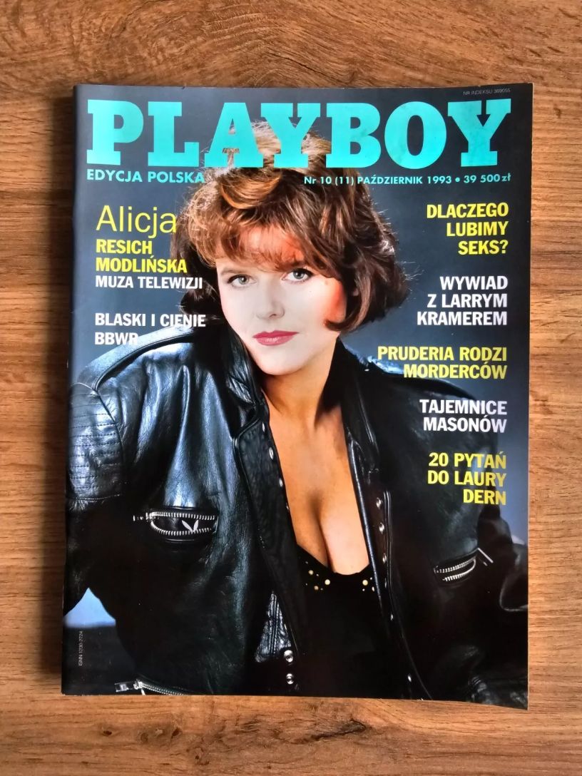 PLAYBOY POLAND magazine side cover  October 1993