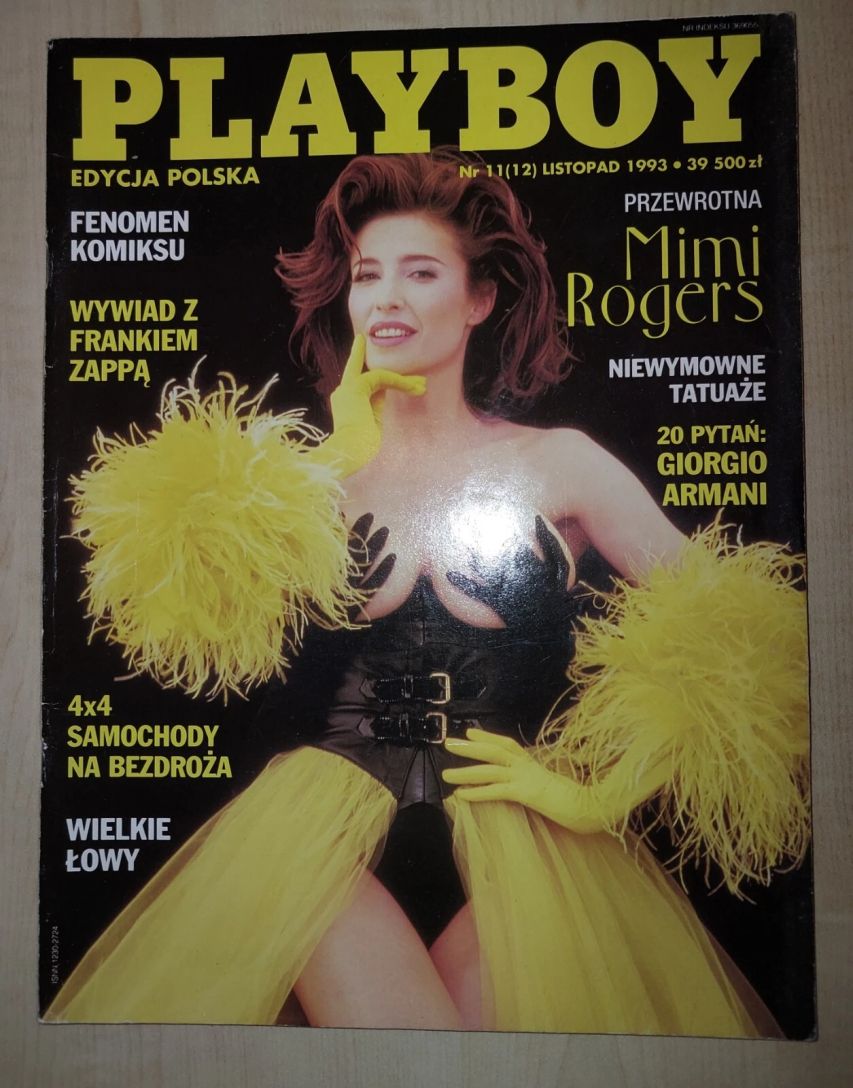PLAYBOY POLAND magazine side cover  November 1993