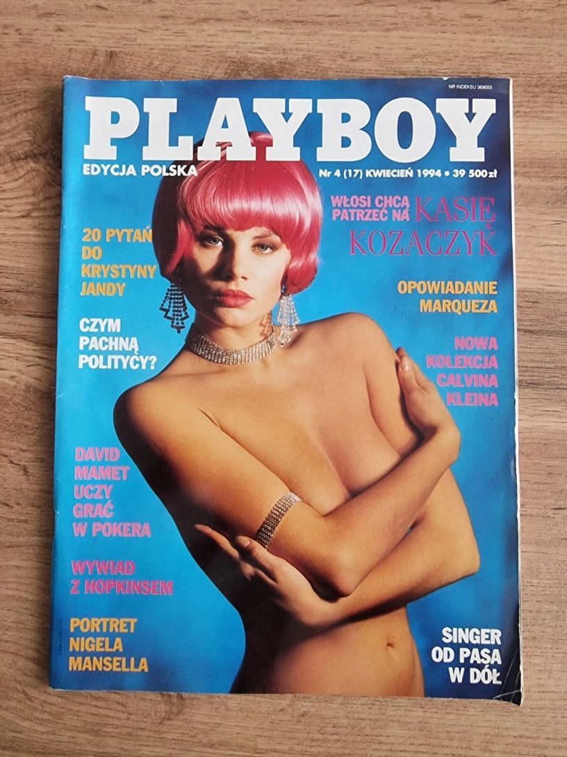 PLAYBOY POLAND magazine side cover  April 1994
