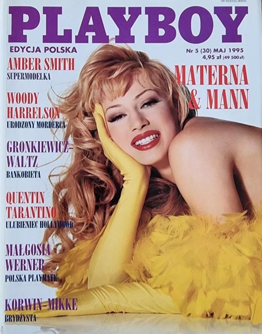 PLAYBOY POLAND magazine side cover  May 1995
