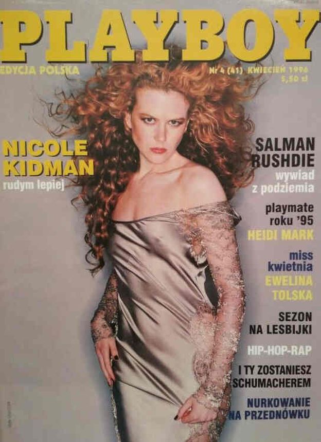 PLAYBOY POLAND magazine side cover  April 1996