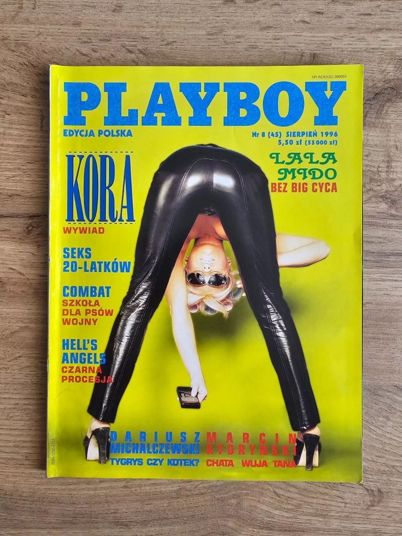 PLAYBOY POLAND magazine side cover  August 1996