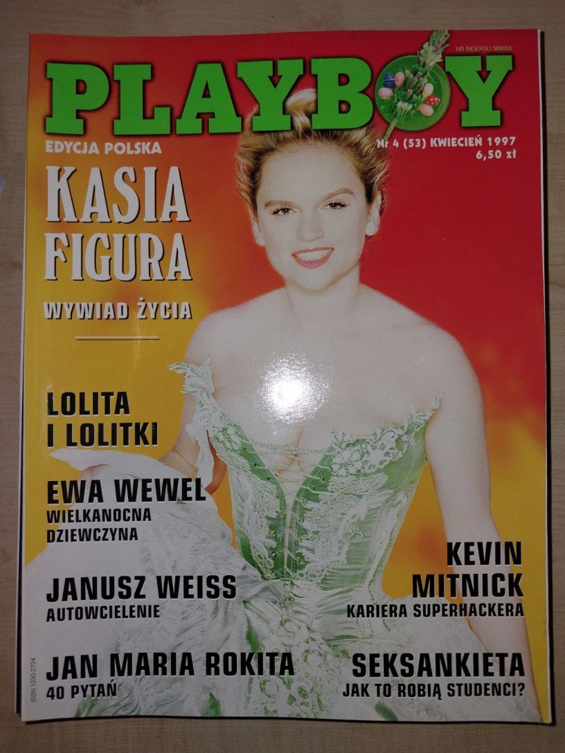 PLAYBOY POLAND magazine side cover  April 1997