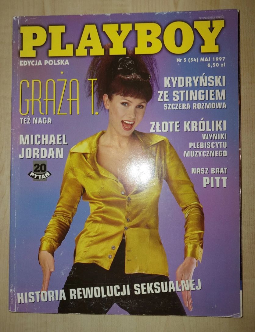 PLAYBOY POLAND magazine side cover  May 1997