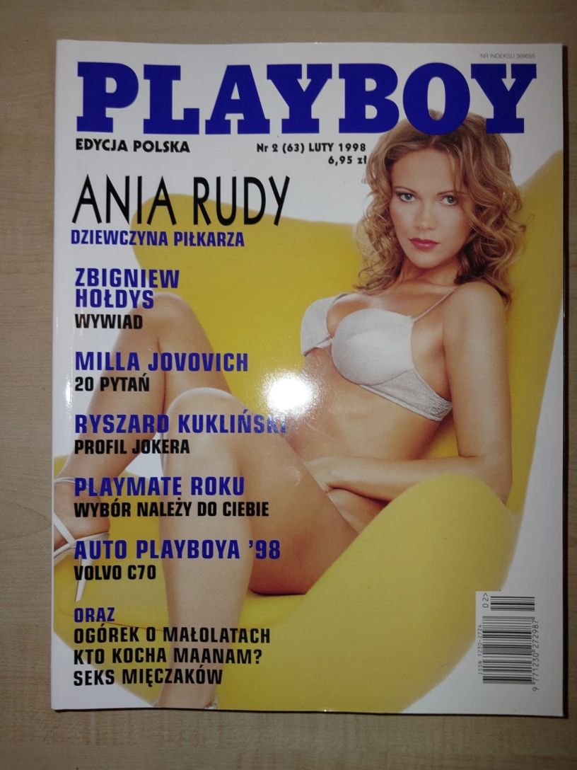 PLAYBOY POLAND magazine side cover  February 1998