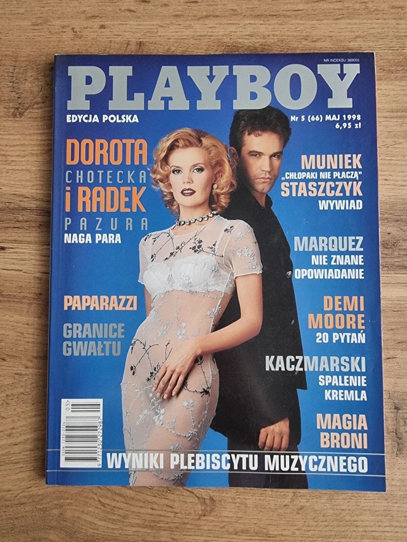 PLAYBOY POLAND magazine side cover  May 1998