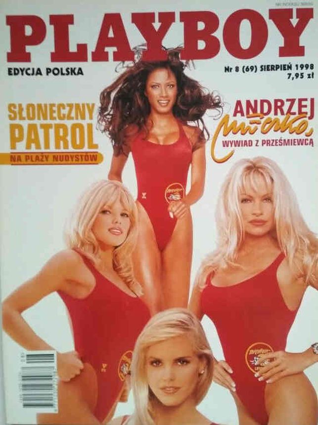 PLAYBOY POLAND magazine side cover  August 1998