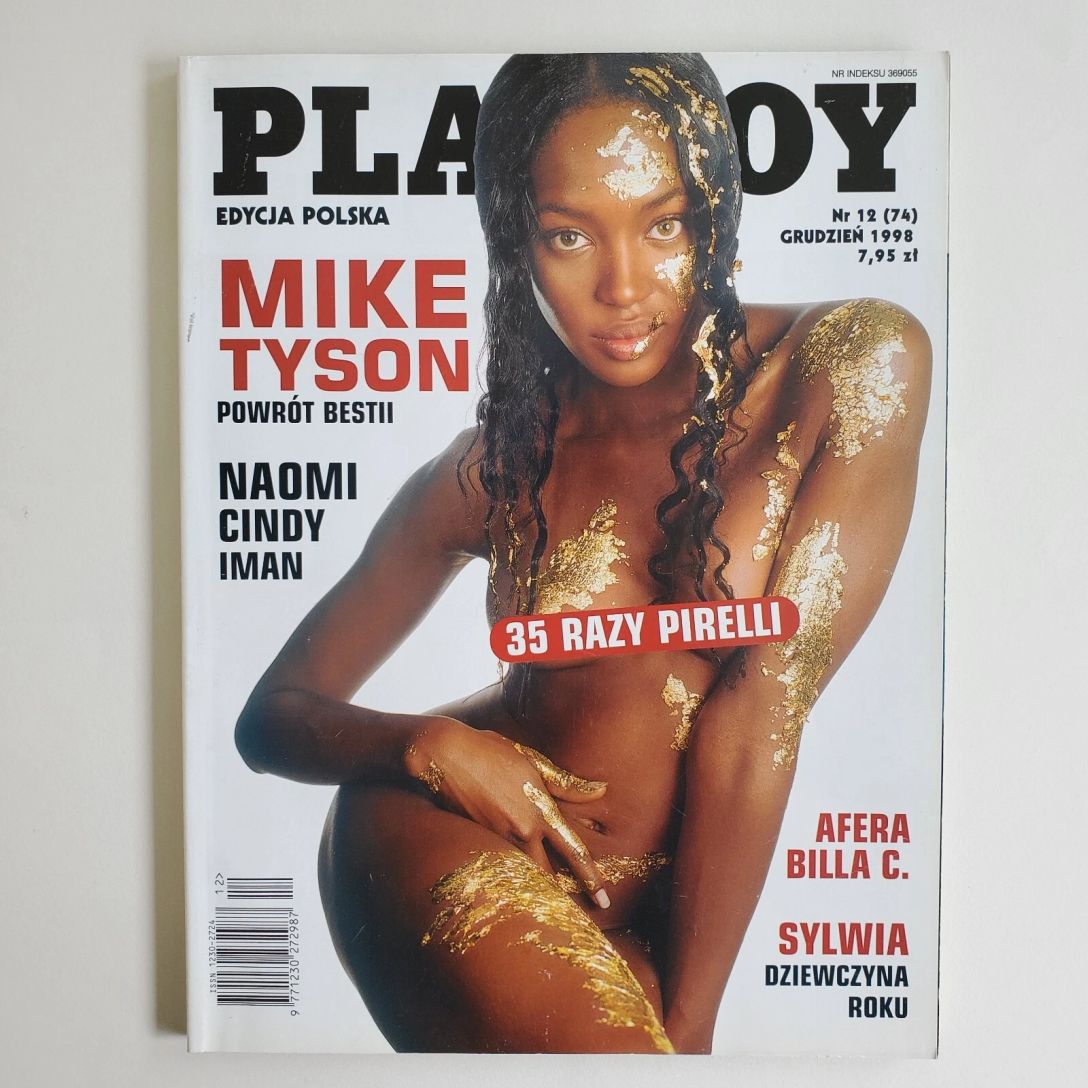 PLAYBOY POLAND magazine side cover  December 1998