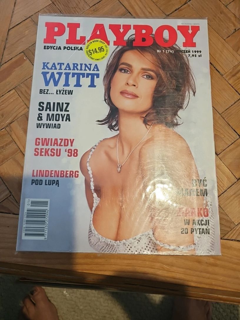 PLAYBOY POLAND magazine side cover  January 1999