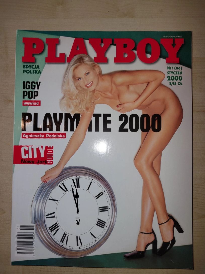 PLAYBOY POLAND magazine side cover  January 2000
