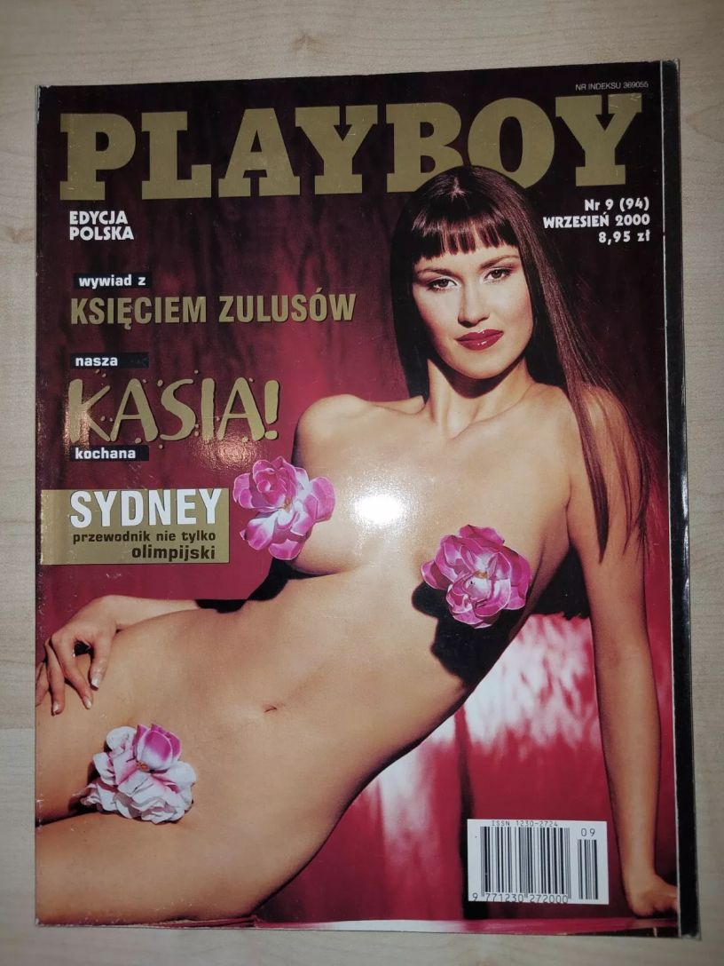 PLAYBOY POLAND magazine side cover  September 2000