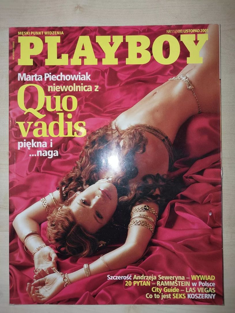 PLAYBOY POLAND magazine side cover  November 2001