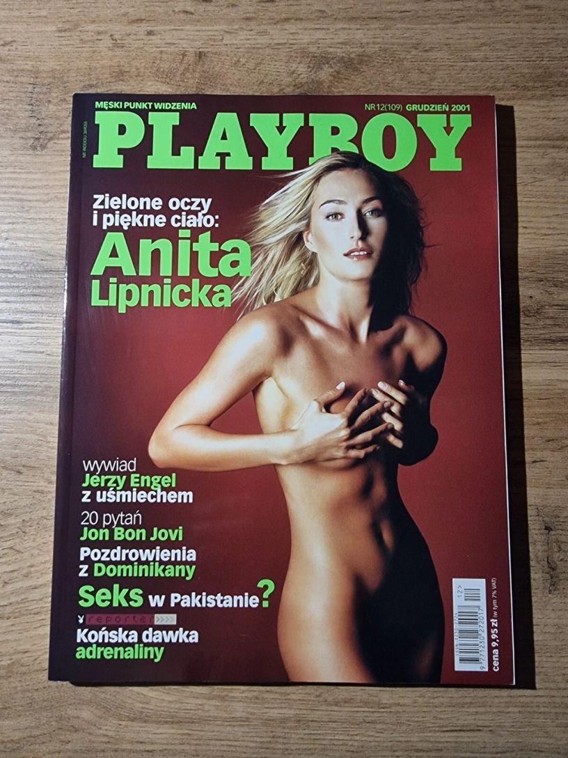 PLAYBOY POLAND magazine side cover  December 2001