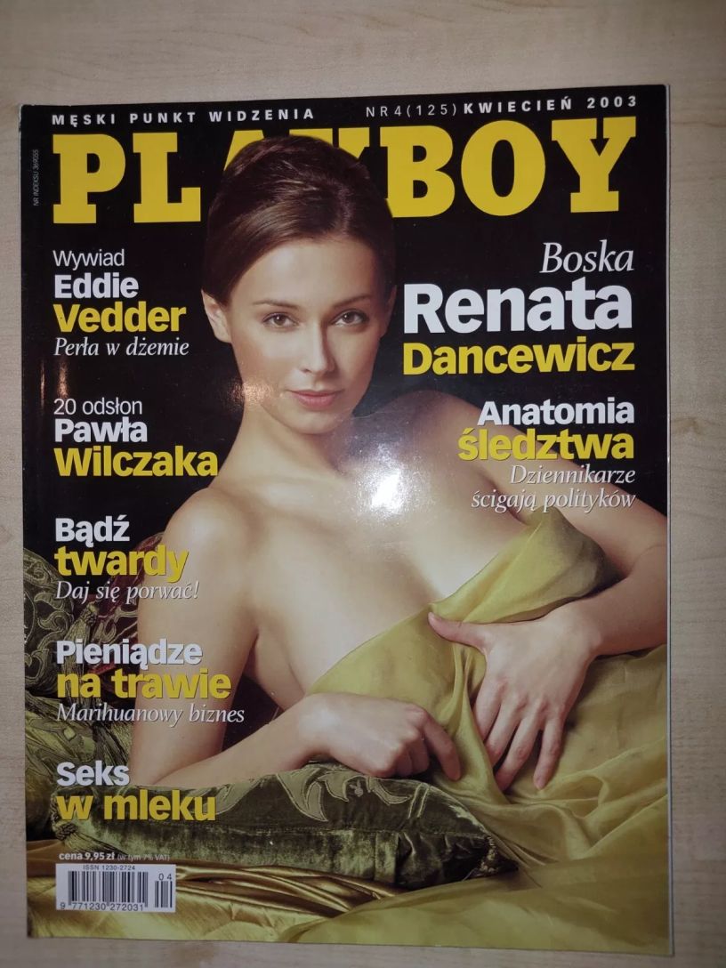 PLAYBOY POLAND magazine side cover  April 2003