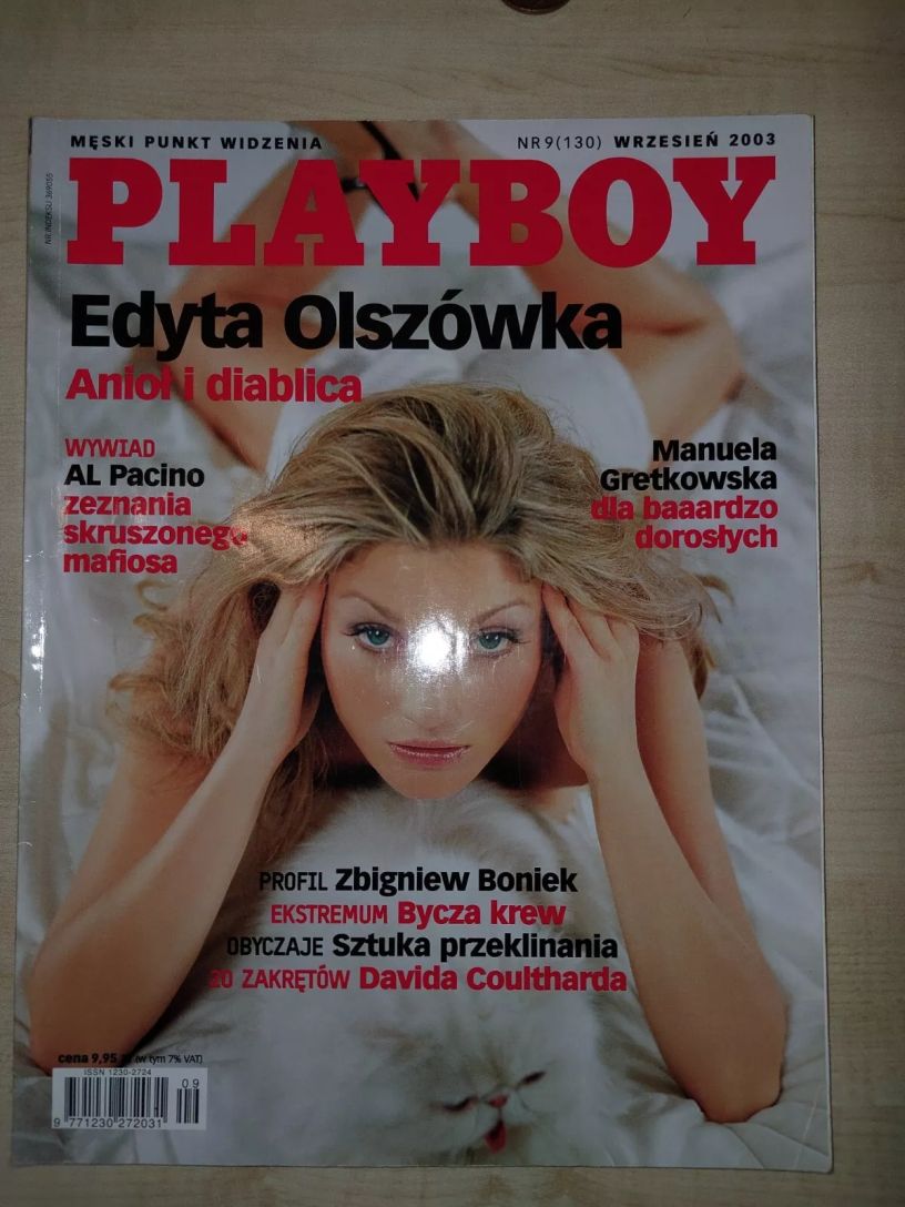 PLAYBOY POLAND magazine side cover  September 2003