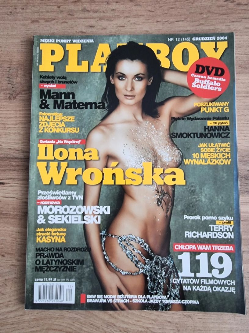 PLAYBOY POLAND magazine side cover  December 2004