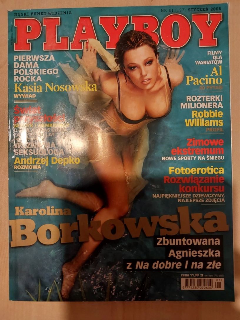 PLAYBOY POLAND magazine side cover  January 2006
