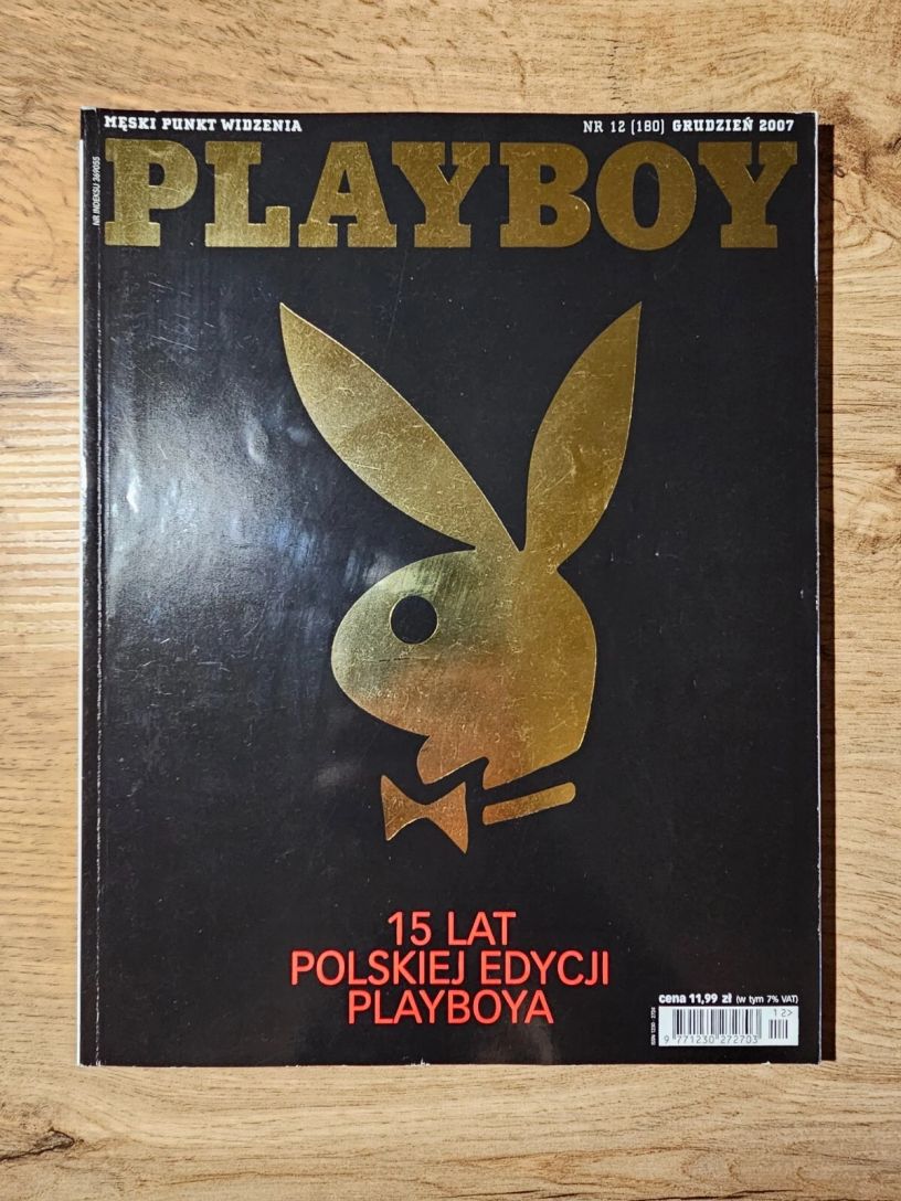 PLAYBOY POLAND magazine side cover  December 2007