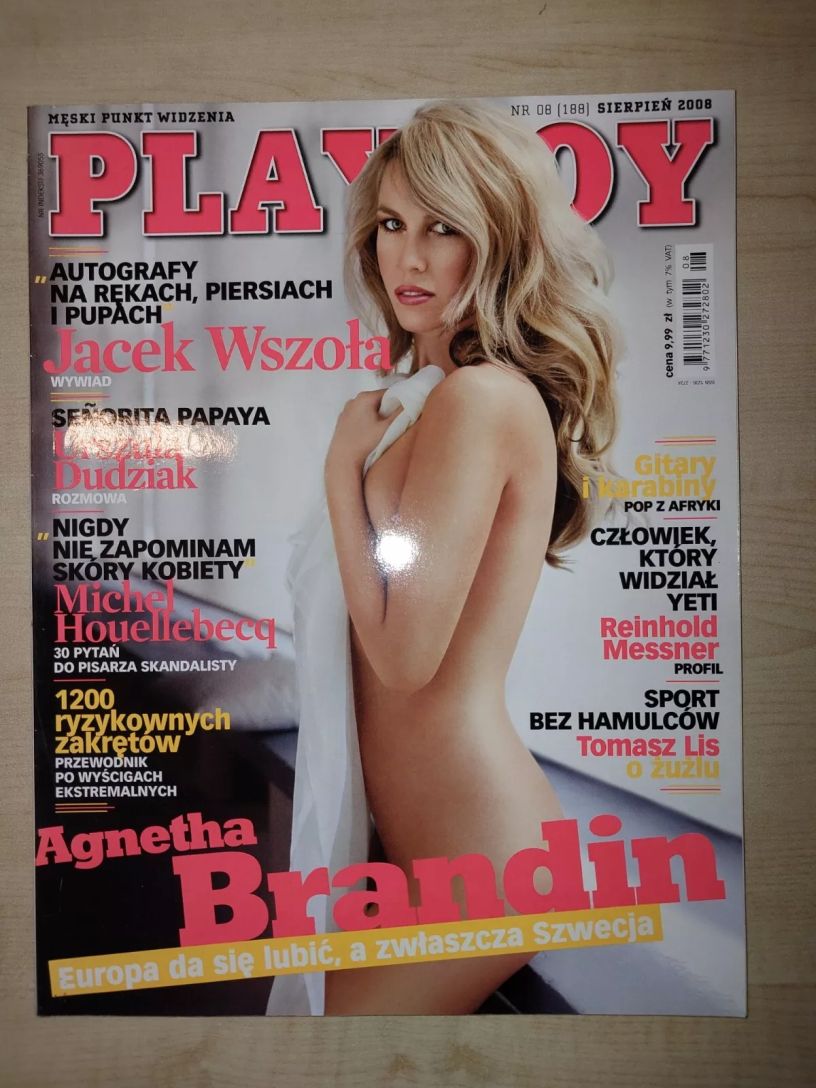 PLAYBOY POLAND magazine side cover  August 2008