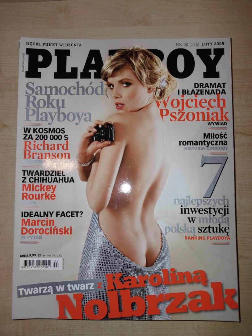 PLAYBOY POLAND magazine side cover  February 2009