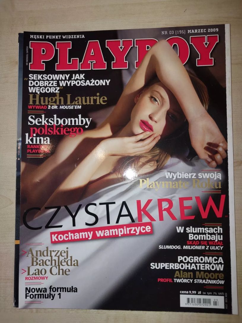 PLAYBOY POLAND magazine side cover  March 2009
