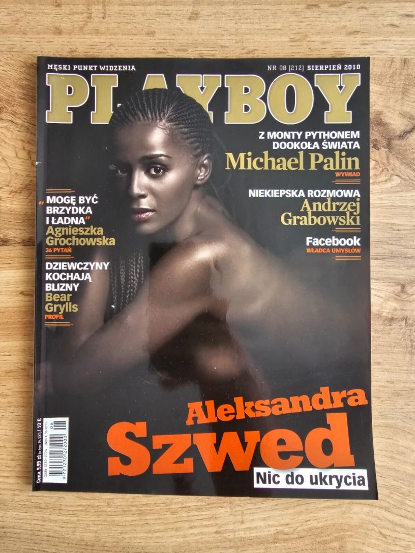 PLAYBOY POLAND magazine side cover  August 2010