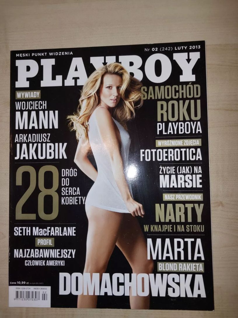 PLAYBOY POLAND magazine side cover  February 2013