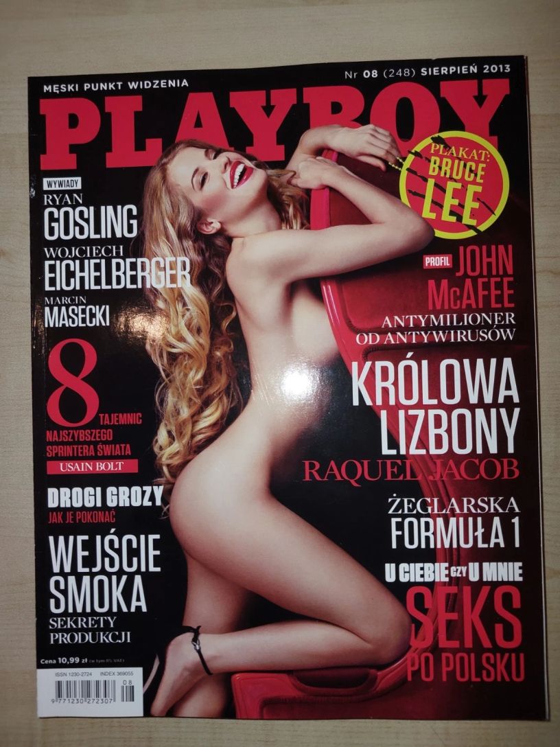 PLAYBOY POLAND magazine side cover  August 2013