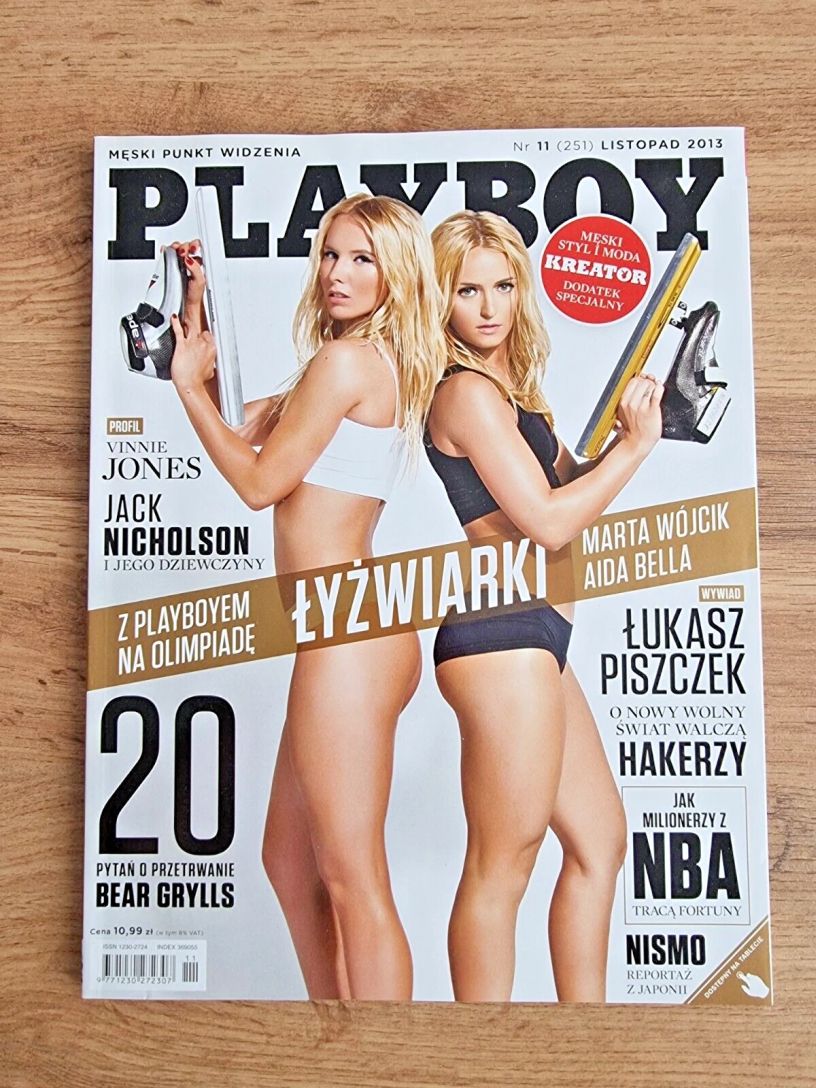 PLAYBOY POLAND magazine side cover  November 2013