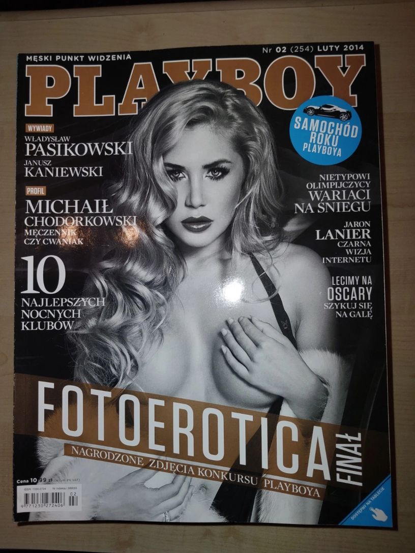 PLAYBOY POLAND magazine side cover  February 2014