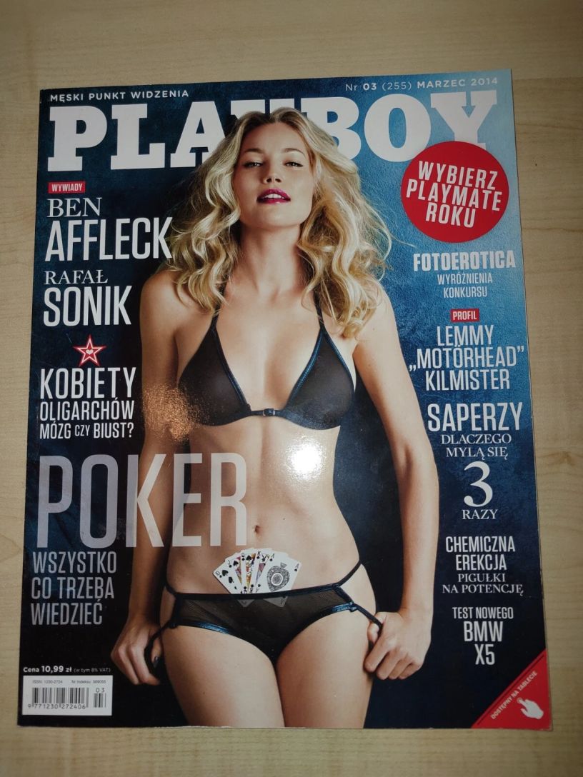 PLAYBOY POLAND magazine side cover  March 2014
