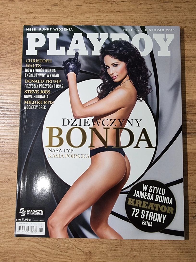 PLAYBOY POLAND magazine side cover  November 2015