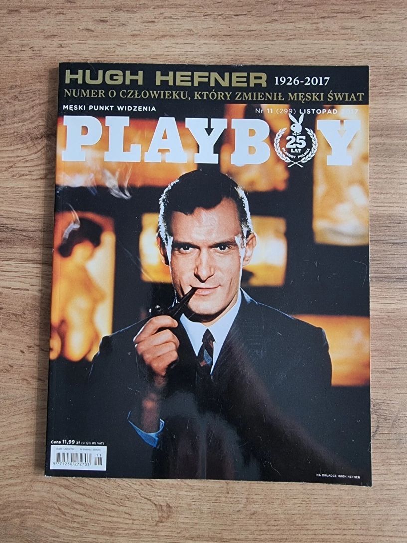 PLAYBOY POLAND magazine side cover  November 2017