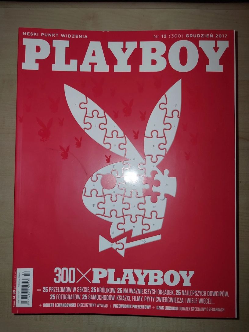 PLAYBOY POLAND magazine side cover  December 2017