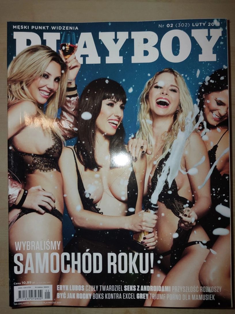 PLAYBOY POLAND magazine side cover  February 2018