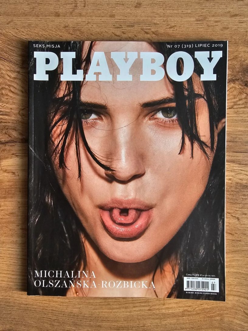 PLAYBOY POLAND magazine side cover  July 2019