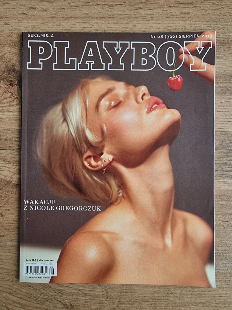 PLAYBOY POLAND magazine side cover  August 2019