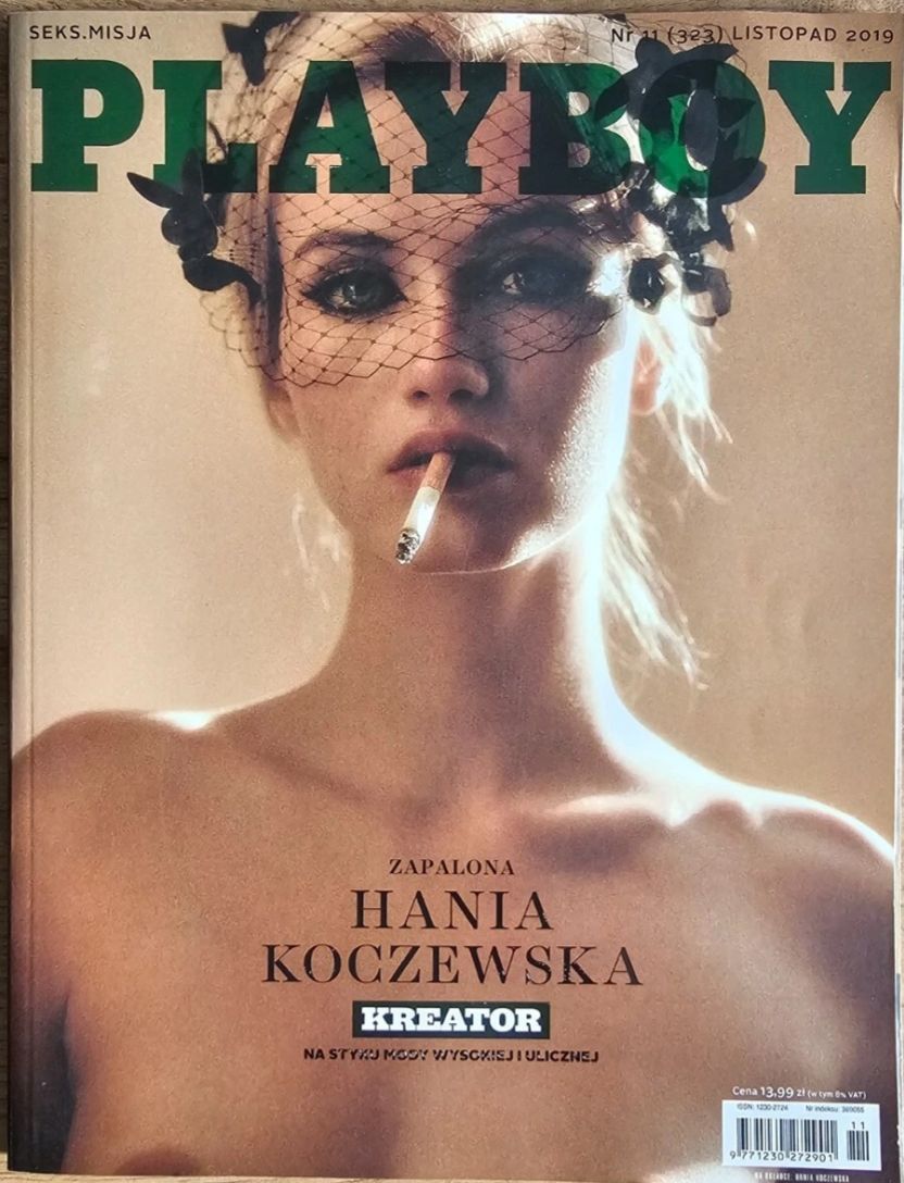 PLAYBOY POLAND magazine side cover  November 2019