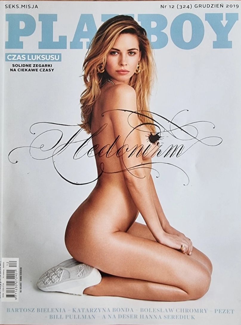 PLAYBOY POLAND magazine side cover  December 2019