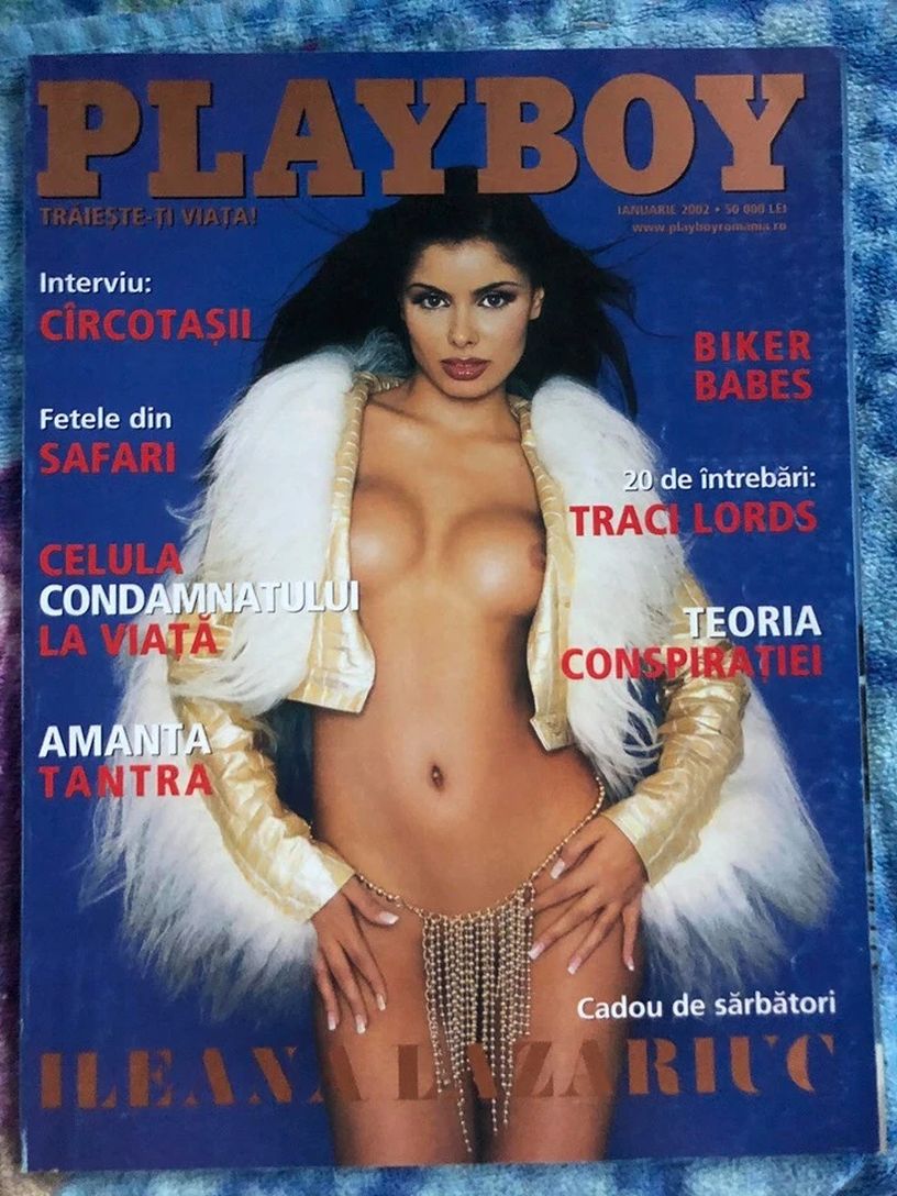 PLAYBOY ROMANIA magazine side cover  January 2002