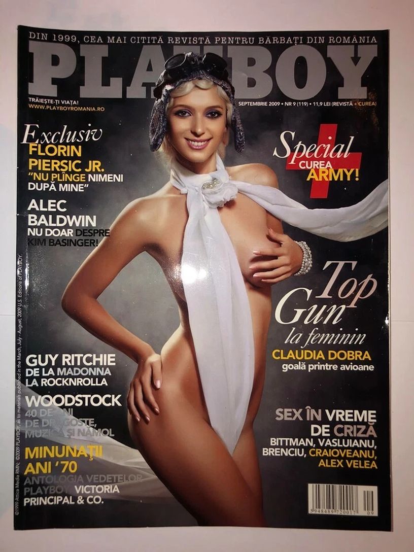 PLAYBOY ROMANIA magazine side cover  September 2009