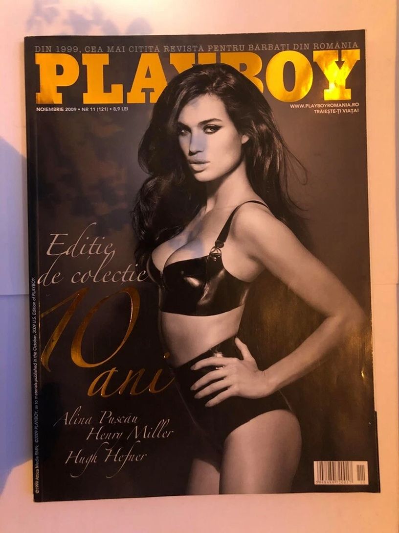 PLAYBOY ROMANIA magazine side cover  November 2009