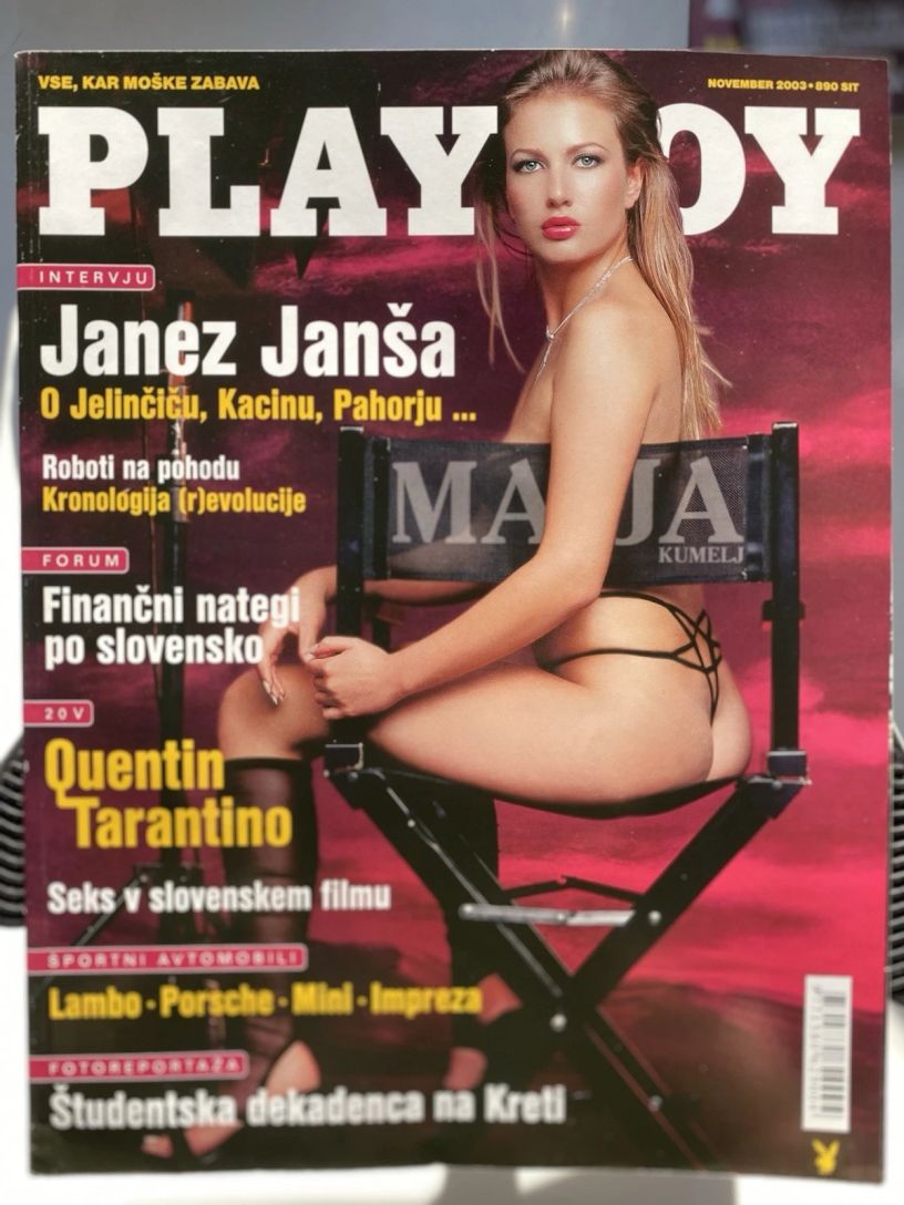 PLAYBOY SLOVENIA magazine side cover  November 2003