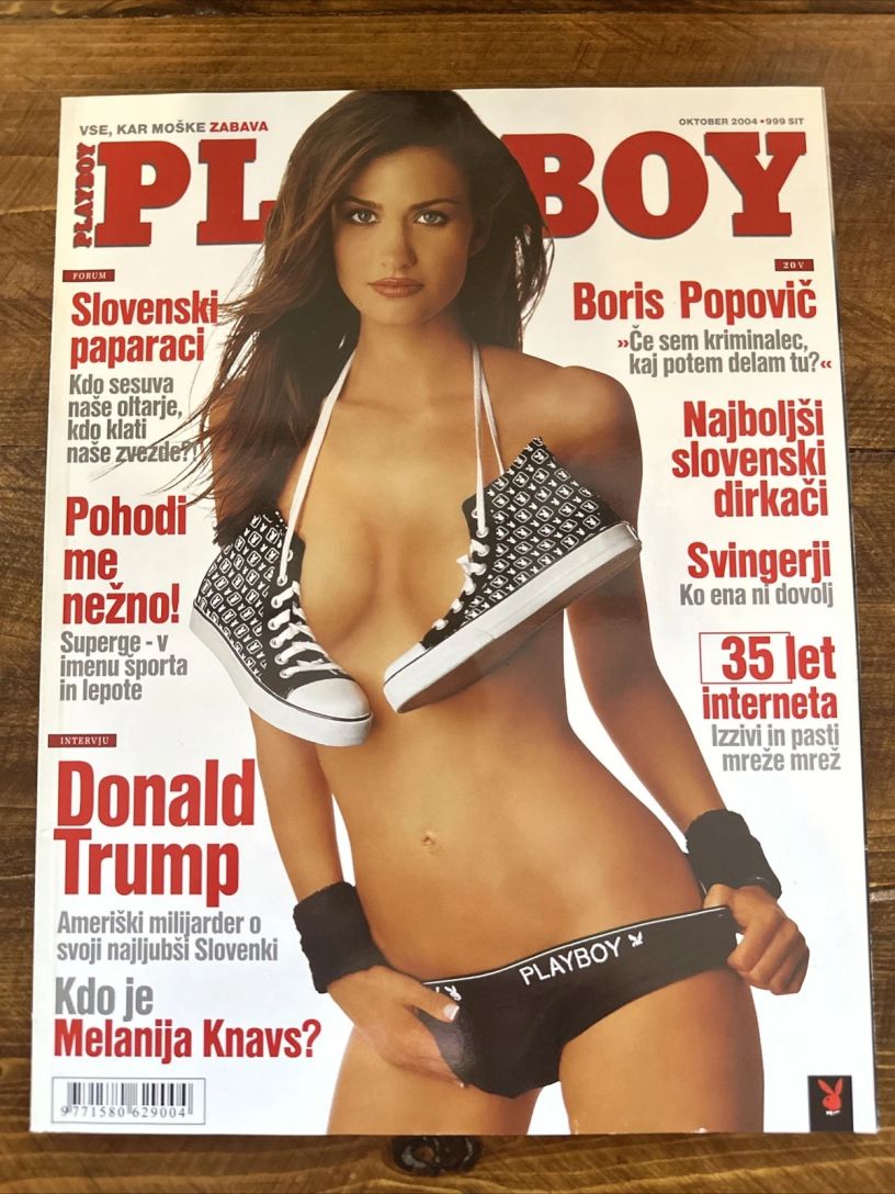 PLAYBOY SLOVENIA magazine side cover  October 2004